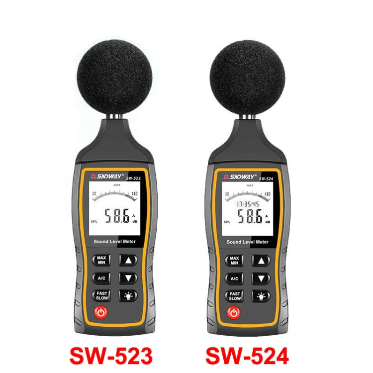 SNDWAY Handheld High Precision Noise Decibel Meter, Model:SW524(Storage+USB Communication) - free shipping - PMC Jewellery - Order now!