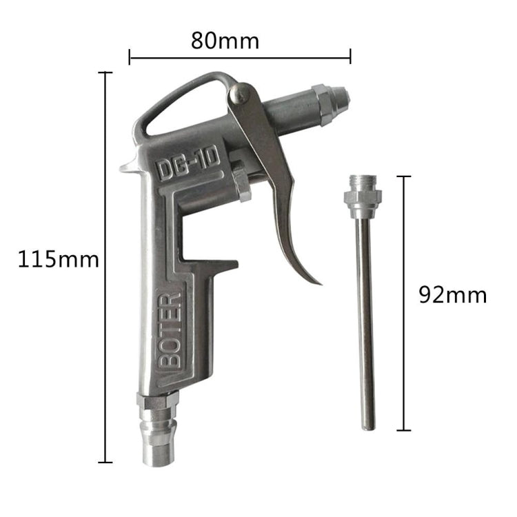 DG-10 Air Blow Gun Pistol Trigger Cleaner Compressor Dust Blower 8 Inch Nozzle Duster Cleaning Tools - Others by PMC TechLife | Online Shopping South Africa | PMC TechLife | Buy Now Pay Later Mobicred