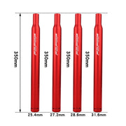 FMFXTR Aluminum Alloy Mountain Bike Extended Seat Post, Specification:31.6x350mm(Black)