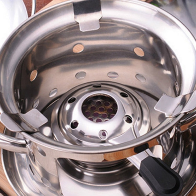 Outdoor Mini Stainless Steel Handle Alcohol Stove Camping Fuel Small Hot Pot Windproof Alcohol Stove, Size:9.5cm - Cookwares & Tablewares by PMC TechLife | Online Shopping South Africa | PMC TechLife | Buy Now Pay Later Mobicred