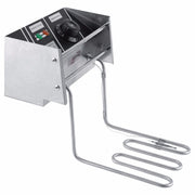 Desktop Thickening Electric Fryer Fried Chicken Legs Fries Stainless Steel Electric Fryer With Basket(Single Cylinder Single Screen)