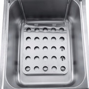 Desktop Thickening Electric Fryer Fried Chicken Legs Fries Stainless Steel Electric Fryer With Basket(Single Cylinder Single Screen)