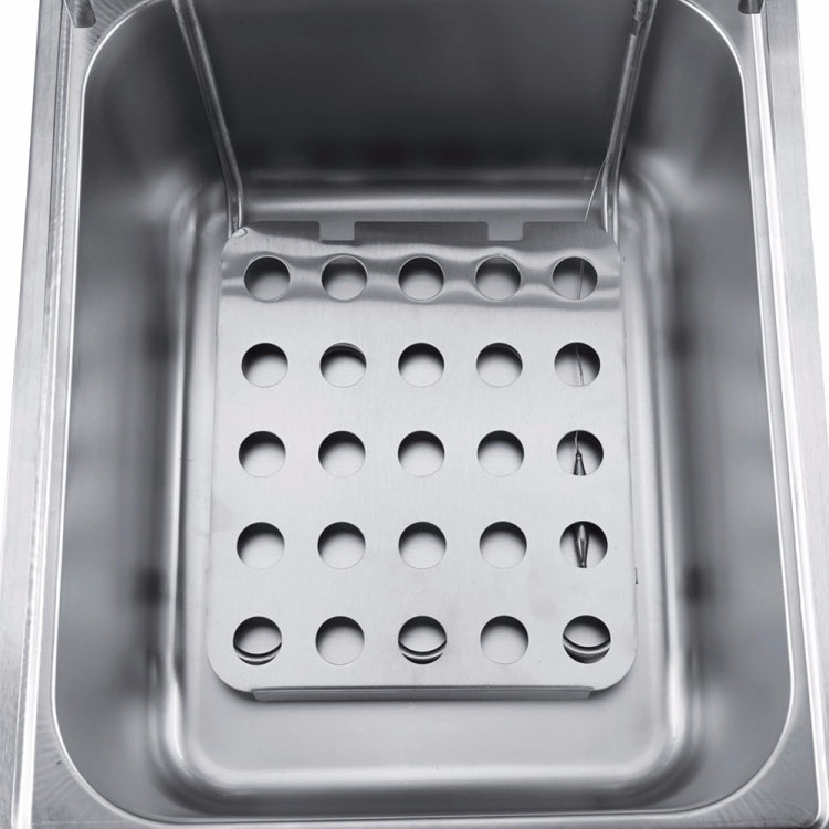 Desktop Thickening Electric Fryer Fried Chicken Legs Fries Stainless Steel Electric Fryer With Basket(Single Cylinder Single Screen)