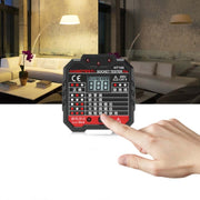 HT106 Socket Testers Voltage Test Detector Ground Line Neutral Line Live Line Leakage Electroscope(UK Plug)