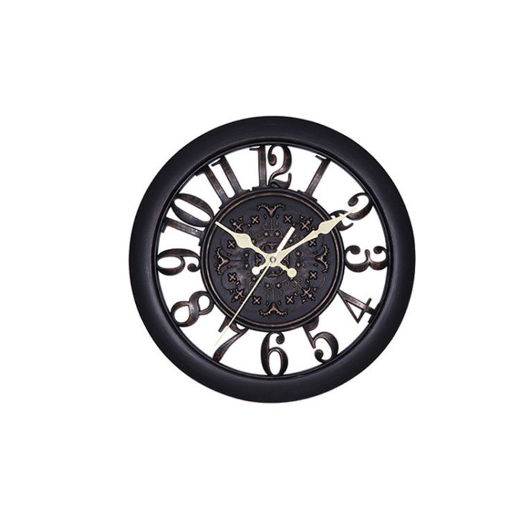 Home Round Retro Living Room Quartz Wall Clock(Antique Black) - free shipping - PMc TechLife - Order now!