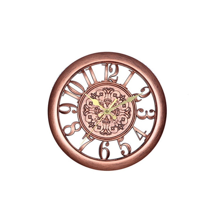 Home Round Retro Living Room Quartz Wall Clock(Antique Copper) - Wall Clock by PMc TechLife | Online Shopping South Africa | PMc TechLife | Buy Now Pay Later Mobicred