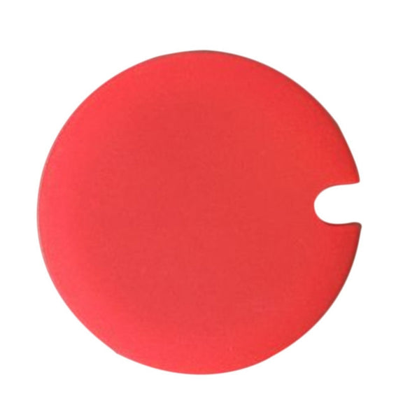 5 PCS Creative Cup Lids Food-grade Silicone Cup Cover Heat-resistant Safe Healthy Silicone Lid with Gap(Red)