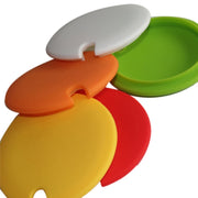 5 PCS Creative Cup Lids Food-grade Silicone Cup Cover Heat-resistant Safe Healthy Silicone Lid with Gap(Purple)