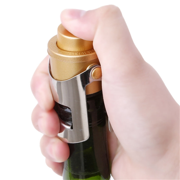Push-button Stainless Steel Pumping Champagne Stopper Sparkling Champagne Snap Wing Vacuum Wine Stopper(Gold) - free shipping - PMC TechLife - Order now!