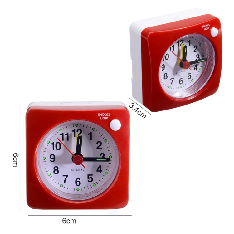 Bedside Mute Alarm Clock With Light & Snooze Function(Yellow)