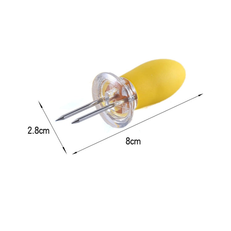 5 Pairs Outdoor BBQ Stainless Steel Corn Fork Fruit Fork Corn Device(Orange) - free shipping - PMC TechLife - Order now!