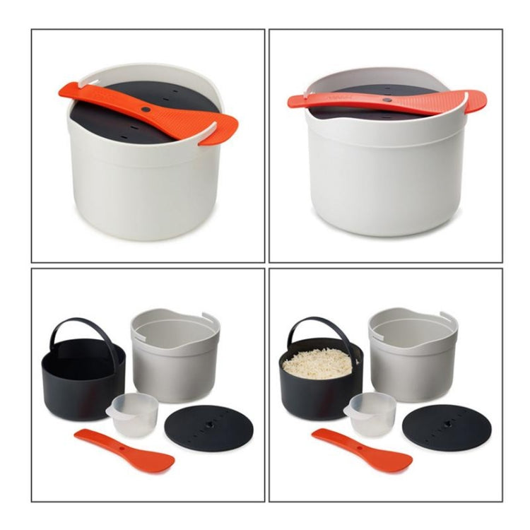 Kitchenware Microwave Oven Utensils Rrice Cooker Heating Steamer Pot Steamed Rice Box(Bright Orange) - Cooking Tools by PMC Jewellery | Online Shopping South Africa | PMC Jewellery | Buy Now Pay Later Mobicred