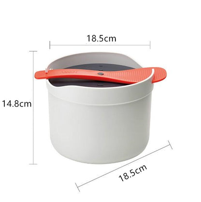 Kitchenware Microwave Oven Utensils Rrice Cooker Heating Steamer Pot Steamed Rice Box(Bright Orange) - Cooking Tools by PMC Jewellery | Online Shopping South Africa | PMC Jewellery | Buy Now Pay Later Mobicred