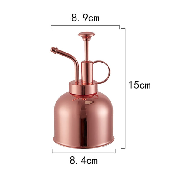 Vintage Brass Gardening Meaty Small Watering Can (Rose Gold)