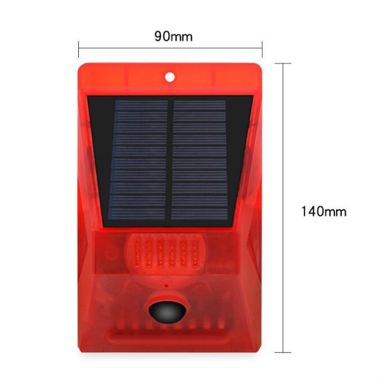 129dB Solar Alarm Light Human Body Induction Remote Control Alarm Farm Anti-theft Drive Object Sound and Light Alarm Light, Style:N911C English - Alarm System by PMC TechLife | Online Shopping South Africa | PMC TechLife