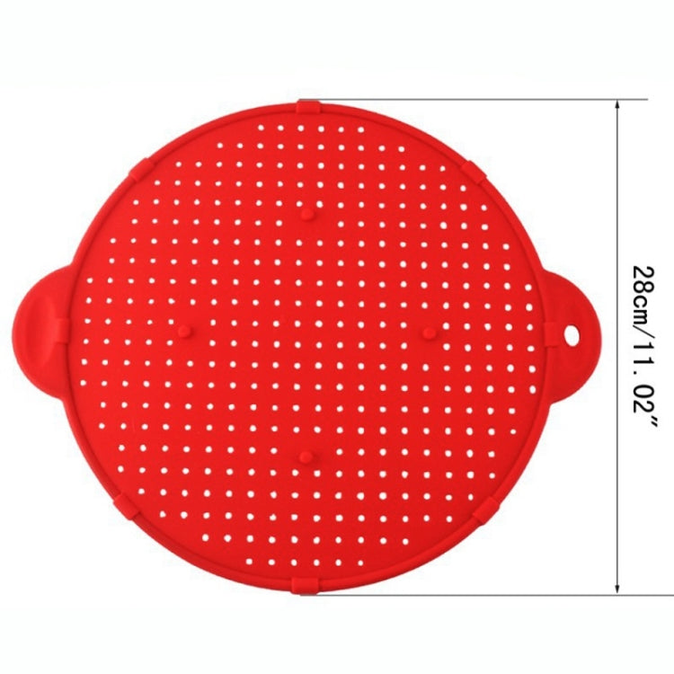 Multifunctional Food Grade Silicone Placemat Creative Kitchenware Heat Insulation Screen Filter(Orange)