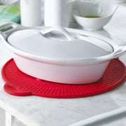 Multifunctional Food Grade Silicone Placemat Creative Kitchenware Heat Insulation Screen Filter(Orange)