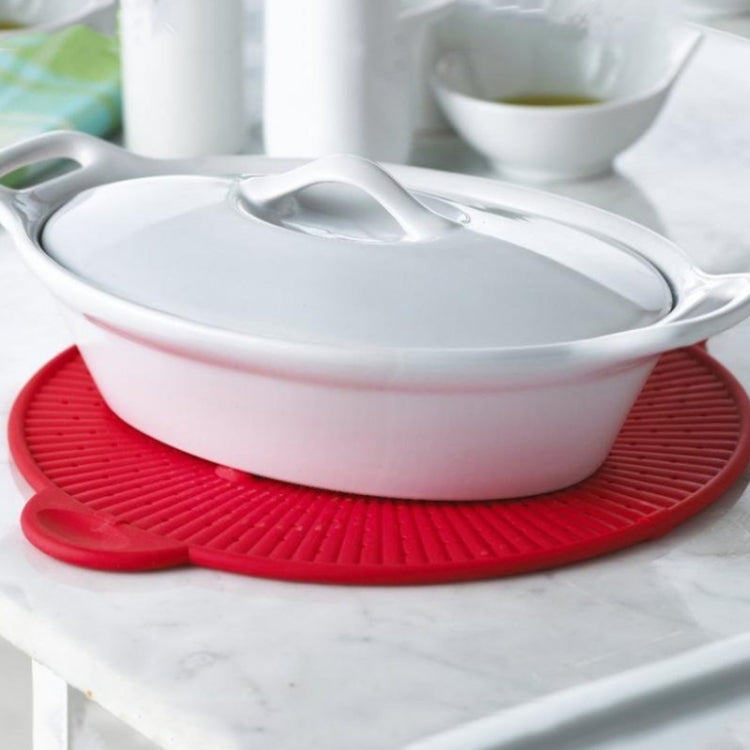 Multifunctional Food Grade Silicone Placemat Creative Kitchenware Heat Insulation Screen Filter(Orange)