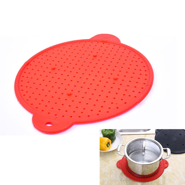 Multifunctional Food Grade Silicone Placemat Creative Kitchenware Heat Insulation Screen Filter(Red) - Filters by PMC TechLife | Online Shopping South Africa | PMC TechLife | Buy Now Pay Later Mobicred