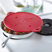 Multifunctional Food Grade Silicone Placemat Creative Kitchenware Heat Insulation Screen Filter(Red)