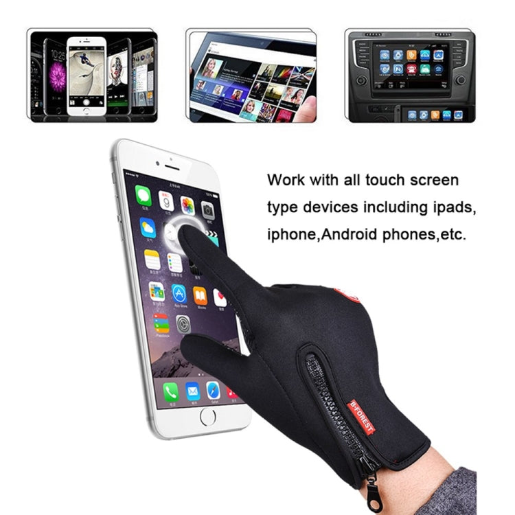 Outdoor Sports Hiking Winter Leather Soft Warm Bike Gloves For Men Women, Size:XL (Blue) - Full Finger Gloves by qepae | Online Shopping South Africa | PMC TechLife | Buy Now Pay Later Mobicred
