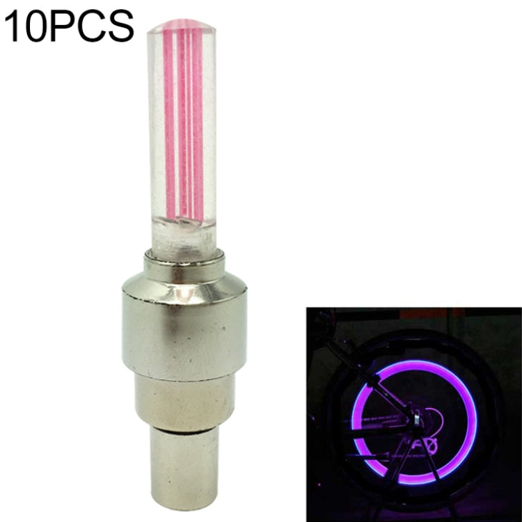 10 PCS LED Bicycle Lights Wheel Tire Valve Caps Bike Accessories Cycling Lantern Spokes Lamp(Red) - Decorative Lights by PMc TechLife | Online Shopping South Africa | PMc TechLife | Buy Now Pay Later Mobicred