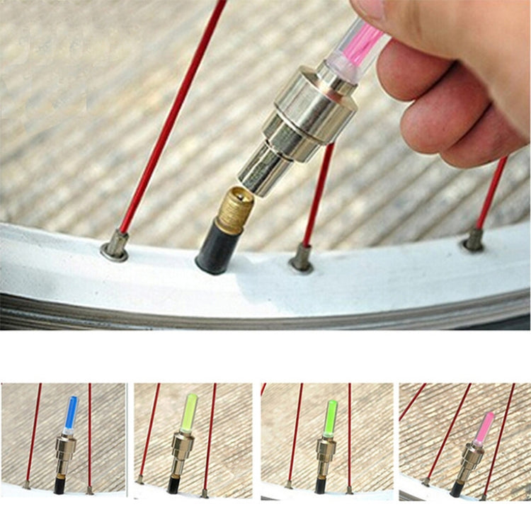 10 PCS LED Bicycle Lights Wheel Tire Valve Caps Bike Accessories Cycling Lantern Spokes Lamp(Red) - Decorative Lights by PMC Jewellery | Online Shopping South Africa | PMC Jewellery | Buy Now Pay Later Mobicred