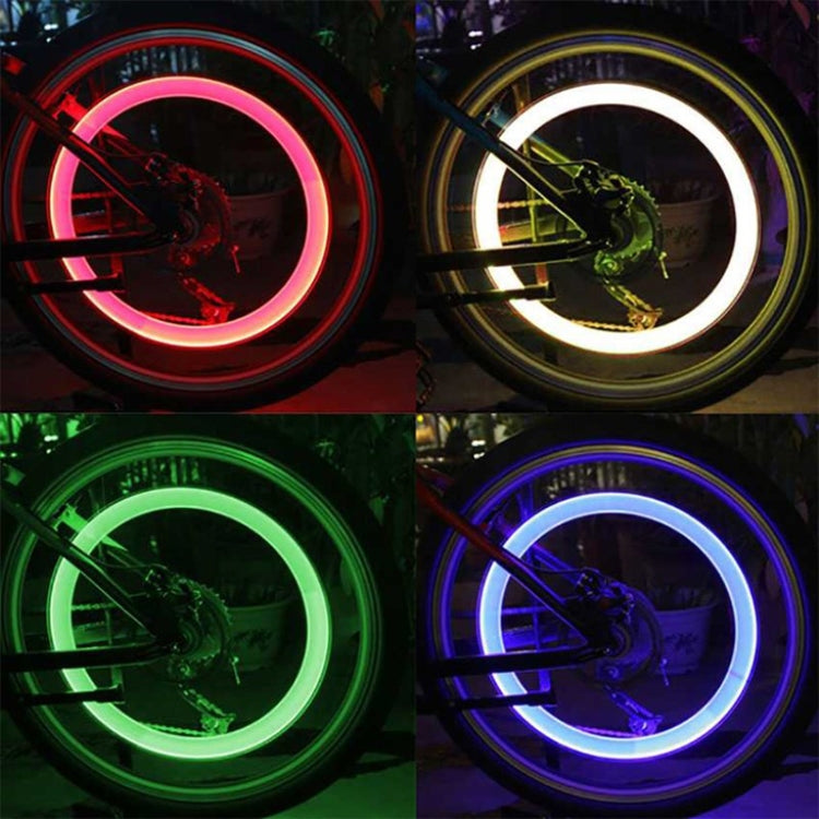 10 PCS LED Bicycle Lights Wheel Tire Valve Caps Bike Accessories Cycling Lantern Spokes Lamp(Red) - Decorative Lights by PMC Jewellery | Online Shopping South Africa | PMC Jewellery | Buy Now Pay Later Mobicred