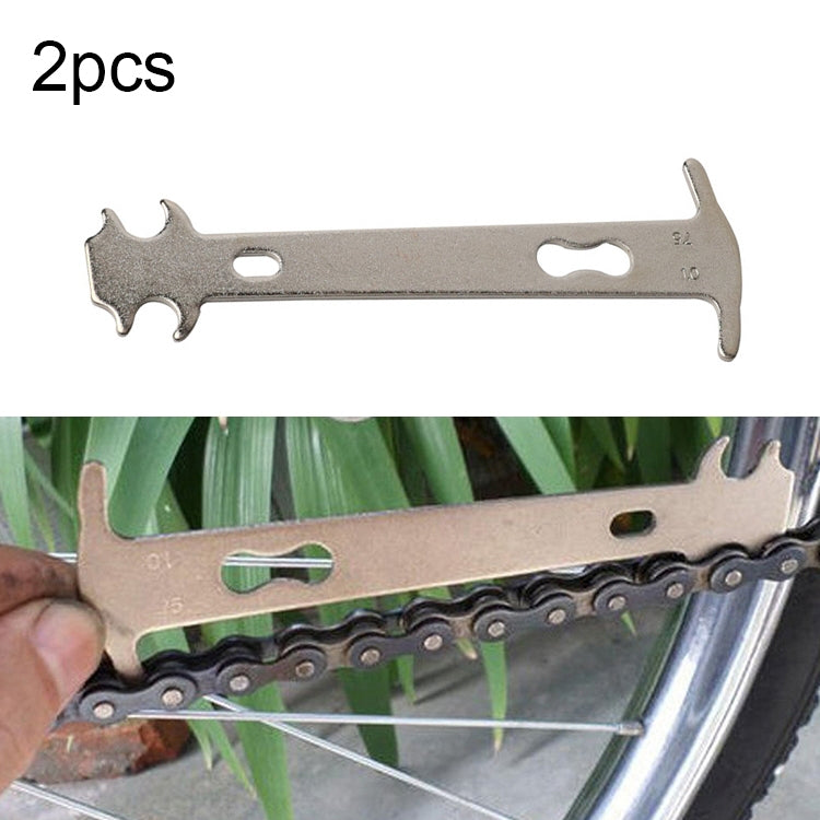 2pcs icycle Chain Test Caliper Mountain Bike Chain Wear Replacement Detection Rail Tool - Maintenance tools by PMC Jewellery | Online Shopping South Africa | PMC Jewellery | Buy Now Pay Later Mobicred