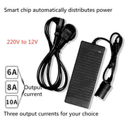 220V To 12V Power Converter 10A160W Car To Home Converter Dedicated Inverter for Car Refrigerator, Plug  Type:US  Plug
