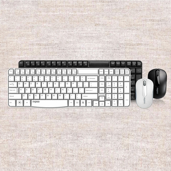Rapoo X1800S 2.4GHz Wireless Keyboard and Mouse Set(White)