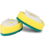 Kitchen Plastic Long Handle Cleaning Brush Automatic Adding Liquid Brush Removable Sponge Brush(With 1pcs head)