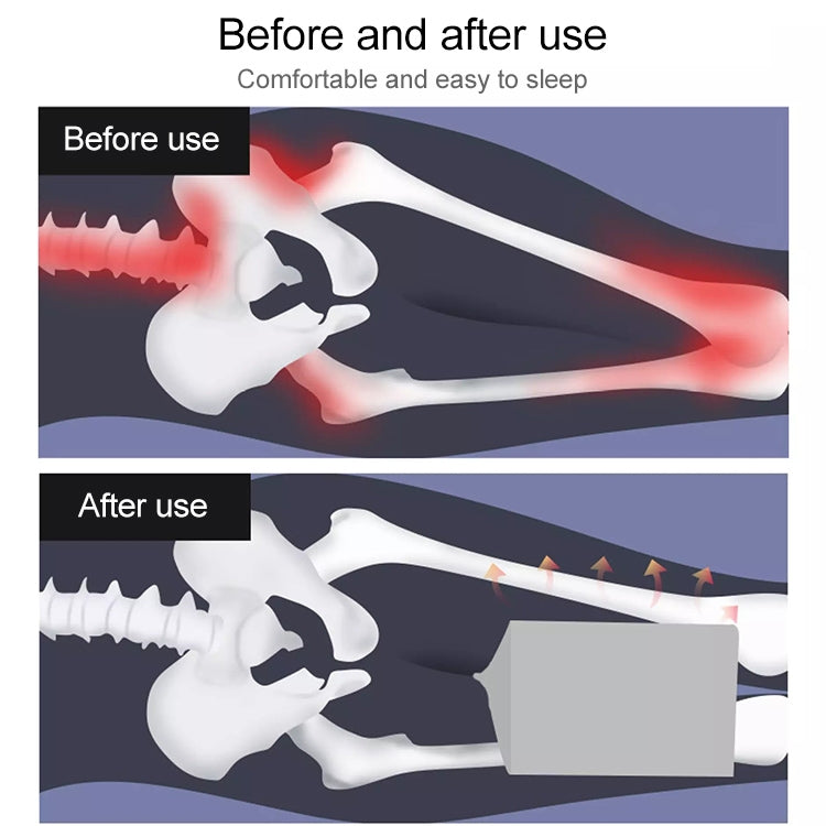 Orthopedic Memory Foam Knee Wedge Pillow for Sleeping Sciatica Back Hip Joint Pain Relief Contour Thigh Leg Pad Support Cushion - Cushions & Pillows by PMC TechLife | Online Shopping South Africa | PMC TechLife | Buy Now Pay Later Mobicred