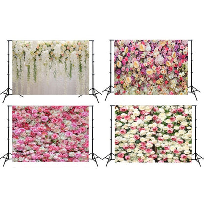 2.1m x 1.5m Flower Wall Simulation Rose Wedding Party Arrangement 3D Photography Background Cloth(H3) - free shipping - PMC Jewellery - Order now!