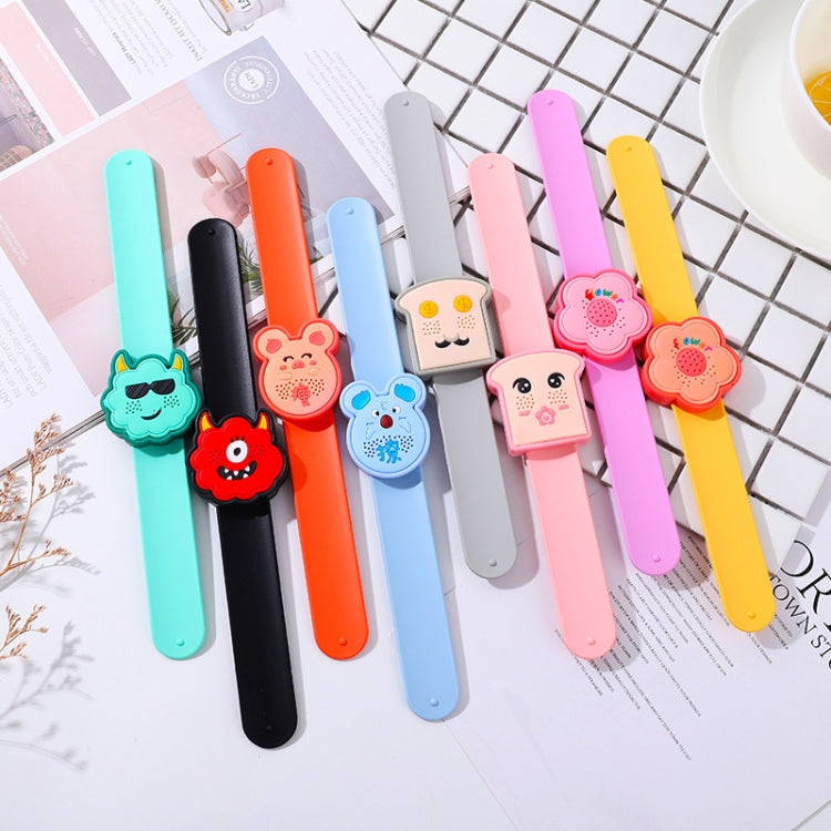 4 PCS Outdoor Portable Cartoon Mosquito Repellent Bracelet Anti-mosquito Snap Ring, Style:Popular Fruits