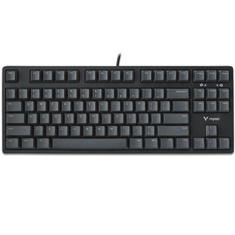 Rapoo V860 Desktop Wired Gaming Mechanical Keyboard, Specifications:87 Keys(Green Shaft) - free shipping - PMC Jewellery - Order now!