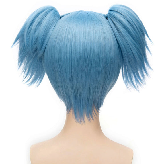 Anime Assassination Classroom Shiota Nagisa Ponytails Wig Cosplay Costume Synthetic Hair(Blue)