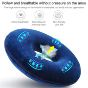 Anti-Decubitus Cushion Memory Foam Circle Chair Cushion(Navy)