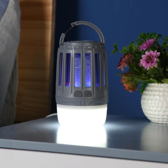 Solar Power Mosquito Killer Outdoor Hanging Camping Anti-insect Insect Killer, Color:Green + Solar Panel