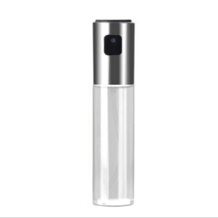 Plastic Glass Olive Pump Spray Bottle Oil Sauce Vinegar Bottle Oil Dispenser(Silver) - Condiment Bottles & Hip Flasks by PMC TechLife | Online Shopping South Africa | PMC TechLife