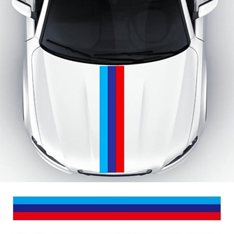 Flag Striped Car Hood Vinyl Sticker Body Decal(Tricolor) - Decorative Sticker by PMC TechLife | Online Shopping South Africa | PMC TechLife | Buy Now Pay Later Mobicred