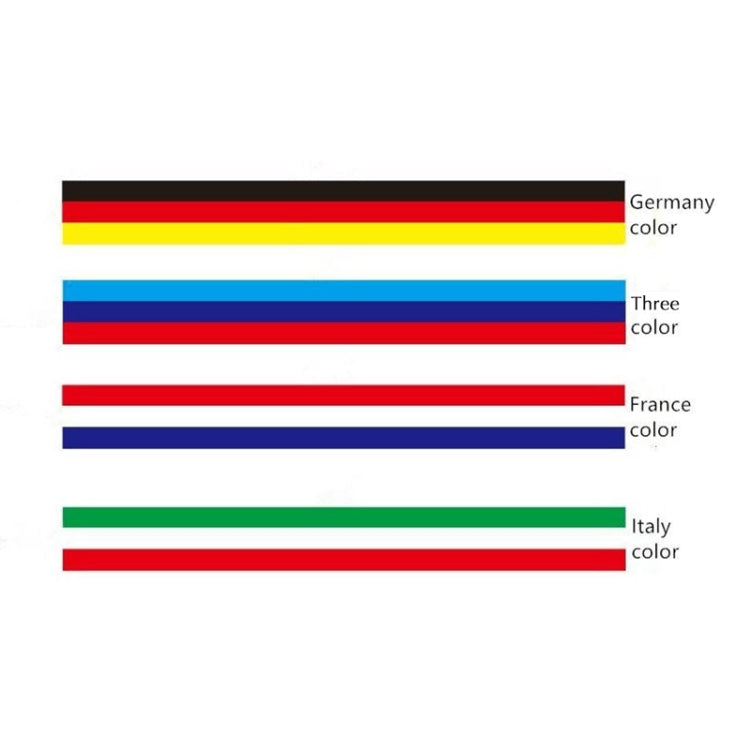 Flag Striped Car Hood Vinyl Sticker Body Decal(Tricolor) - Decorative Sticker by PMC TechLife | Online Shopping South Africa | PMC TechLife | Buy Now Pay Later Mobicred