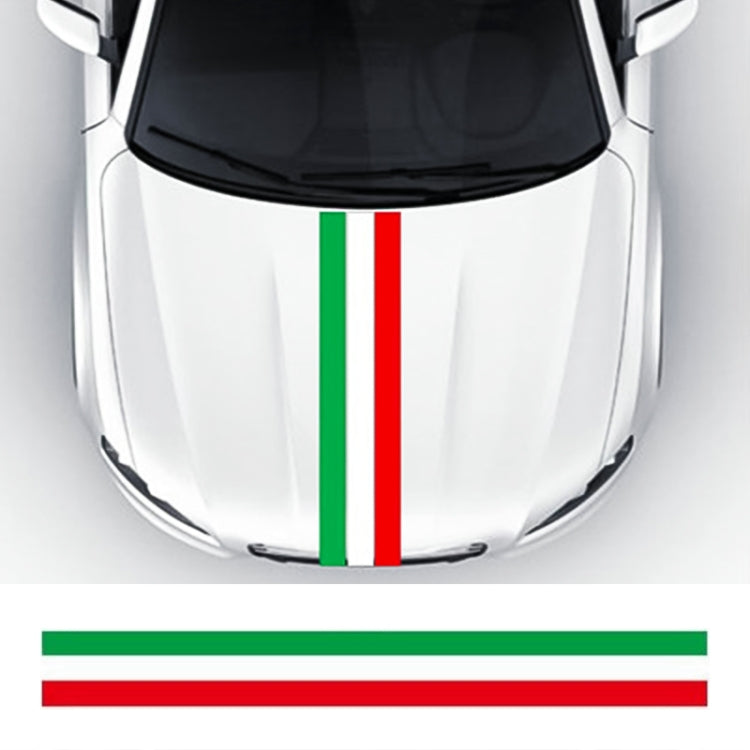 Flag Striped Car Hood Vinyl Sticker Body Decal(italy) - Decorative Sticker by PMC TechLife | Online Shopping South Africa | PMC TechLife | Buy Now Pay Later Mobicred