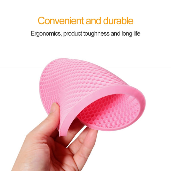 Honeycomb Silicone Round Non-slip Heat Resistant Mat, Size: 18x18x0.8cm(Coffee)