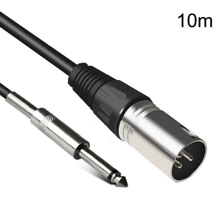 6.35mm Caron Male To XLR 2pin Balance Microphone Audio Cable Mixer Line, Size:10m - Microphone Audio Cable & Connector by PMC TechLife | Online Shopping South Africa | PMC TechLife | Buy Now Pay Later Mobicred