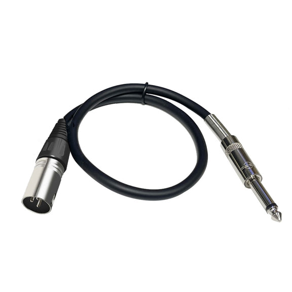 6.35mm Caron Male To XLR 2pin Balance Microphone Audio Cable Mixer Line, Size:10m