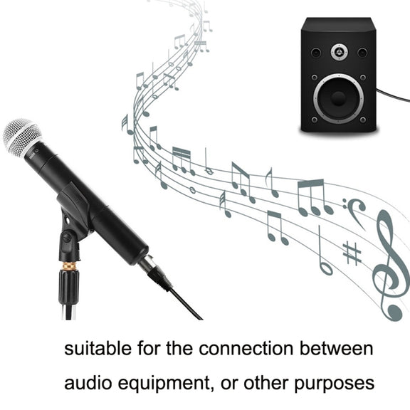 6.35mm Caron Male To XLR 2pin Balance Microphone Audio Cable Mixer Line, Size:30m