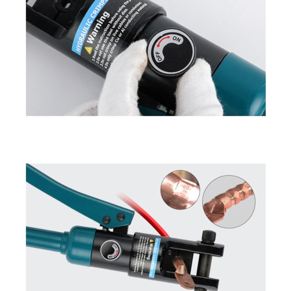 Electrician Overall Manual Hydraulic Pliers Multi-function Crimping Pliers, Model:YQK120(10-120mm)