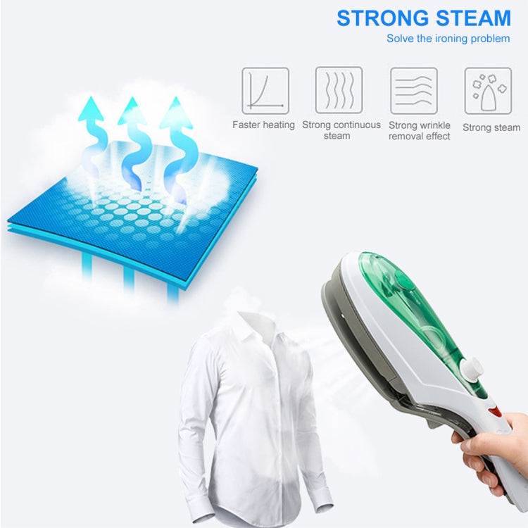 Handheld Garment Steamer Brush Portable Clothes Steam Iron, US Plug 110V(Green) - Garment Steamer by PMC TechLife | Online Shopping South Africa | PMC TechLife | Buy Now Pay Later Mobicred