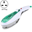 Handheld Garment Steamer Brush Portable Clothes Steam Iron, UK Plug 220V(Green) - Garment Steamer by PMC TechLife | Online Shopping South Africa | PMC TechLife | Buy Now Pay Later Mobicred